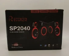 PC Computer Speakers, Reccazr SP2040 USB-Powered Multimedia Desktop Speaker w...