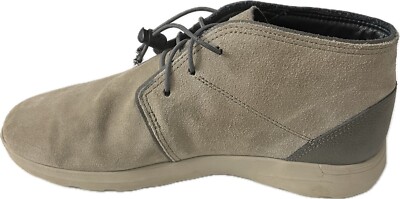 Crocs Mens Kinsale Chukka Boots Beige Suede Leather 203391