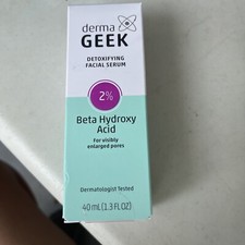 Derma Geek Detoxifying Facial Serum - 2 Beta Hydroxy Acid - 1.3 Oz.