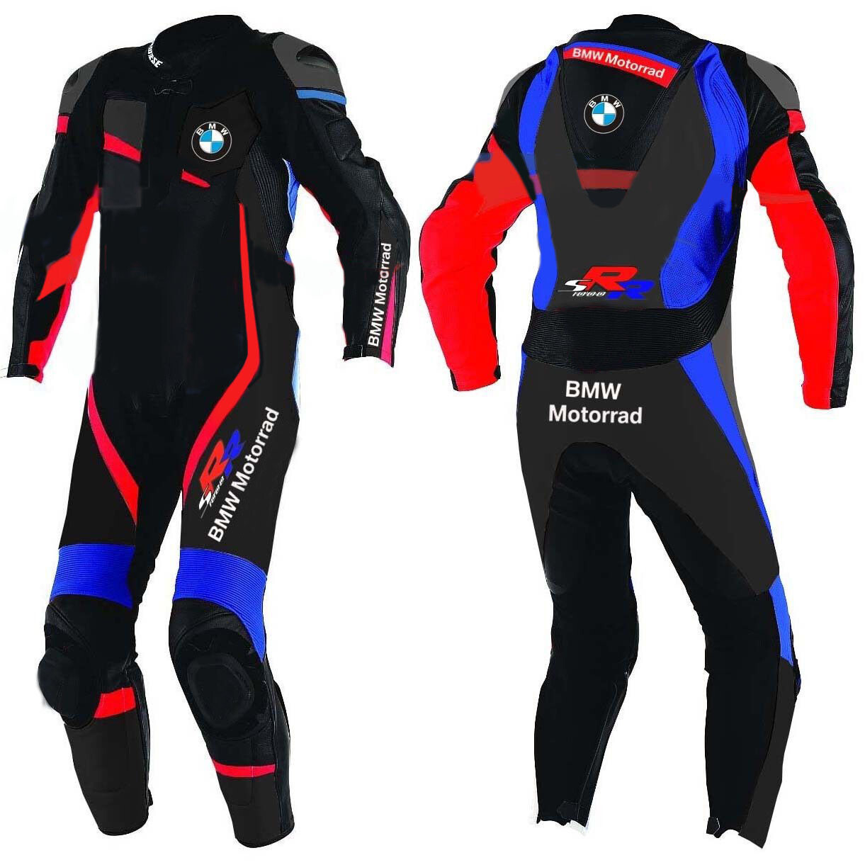 Combinaison moto en cuir BMW RR de piste taille 54 deux pièces