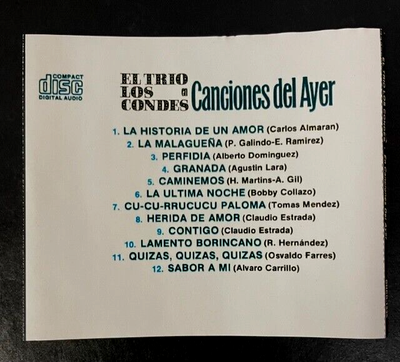 Trio Los Condes -Canciones del Ayer CD