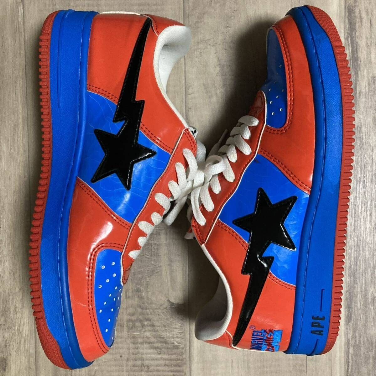 2005 Marvel Comics patent leather BAPE STA sneakers NIGO 2005 Marvel Comics patent leather BAPE STA sneakers NIGO