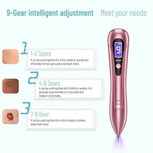 9 Levels Electric Laser Plasma Pen Dark Spot Skin Tag Tattoo Mole Remove Device - Picture 5 of 15