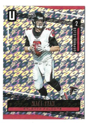 Falcons Flight Pattern Matt Ryan 2019 Panini Unparalleled Flight Pattern #133 Atlanta Falcons ...