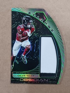 2019 Panini Obsidian Football Electric Etch Green Calvin Ridley #EC-9