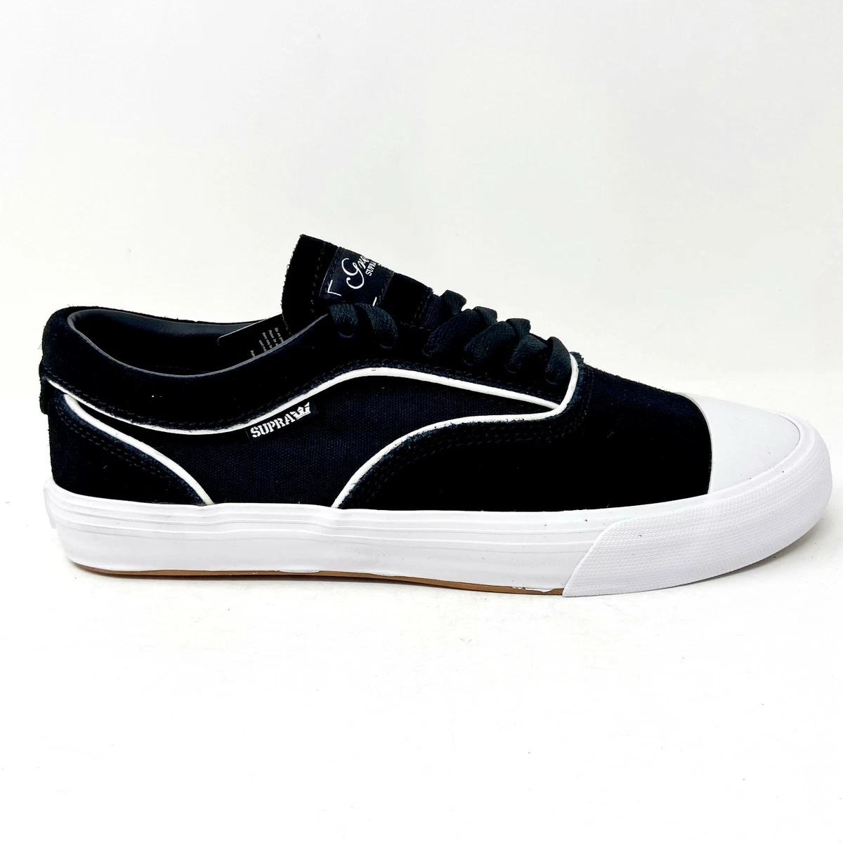 Supra Hammer VTG Black White Mens Skateboard Sneakers 06123 002 eBay