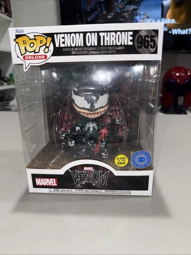 Funko Pop! Deluxe Marvel Venom on Throne 965 GITD Exclusive Vaulted New