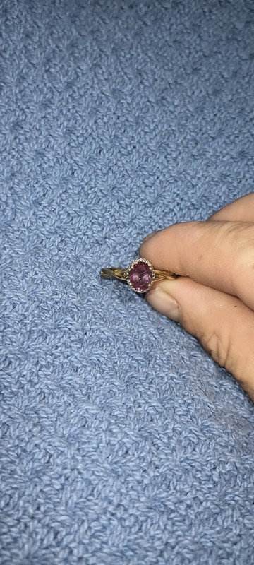 Beautiful 18k Gold Plated  Sterling Silver Ring Marked BBJ 925