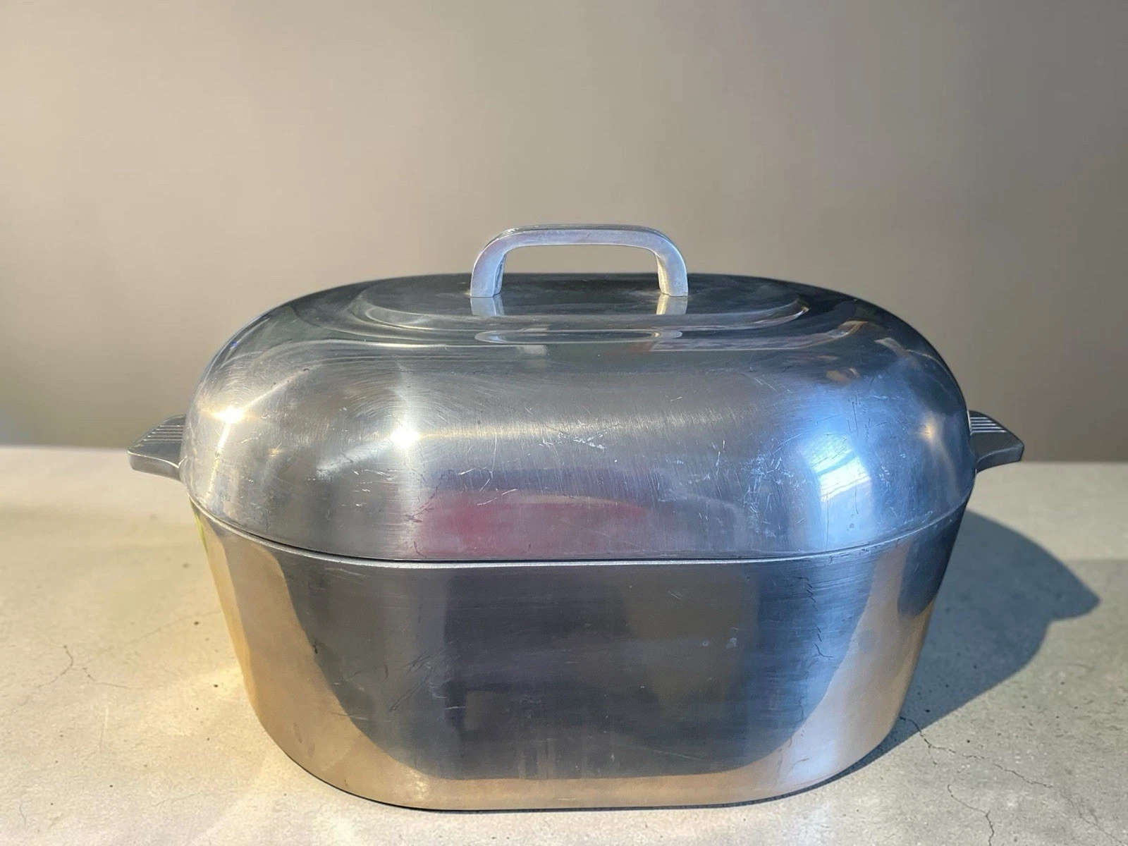Large 15” Magnalite Classic Vintage Dutch Oven Roaster 15 Qt With Rack Si14 d