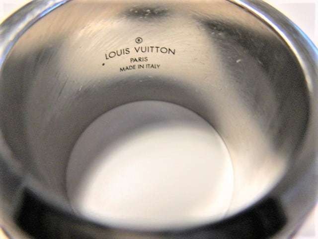 LOUIS VUITTON Berg Monogram Eclipse Ring Men s M … - image 7