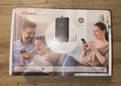 NEW HiBoost 4k Smart Link Cell Phone Signal Booster System, Model: F10G-5S-IoT