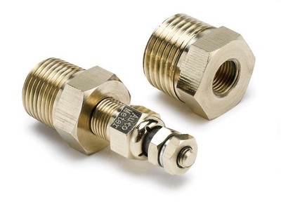 Auto Meter 2258 1/8 NPT Sender Temperature Short Sweep Gauge 3/8'' 1/2'' Adapter
