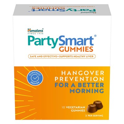 (5 x 2) Himalaya PartySmart Gummies  Hangover prevention for a better morning FS