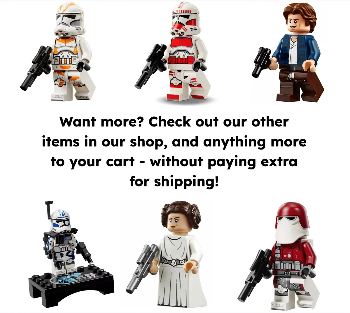 LEGO Star Wars Han Solo and Chewbacca Minifigures 75192 75243
