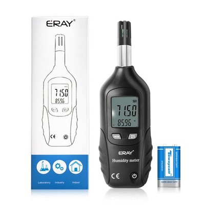 ERAY Digital Psychrometer Thermometer Hygrometer with Backlight