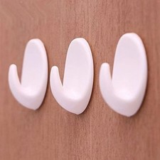 5pcs Self Adhesive Hanger Waterproof Hooks Stick On Wall Sticky Towel Coat Hook