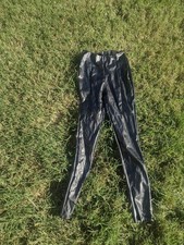 Women's Small Faux Patent Leather Leggings Liquid Gloss, Stretch, Shiny Size 2