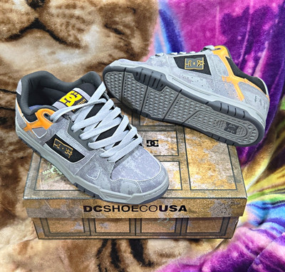 ULTRA RARE DC Shoes Star Wars Stag Men's Skate Shoes Gray/Black/Yellow US 11