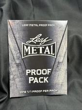 🔥2024 Leaf Metal Multi-Sport  🔥1/1 Proof Pack - Factory Sealed