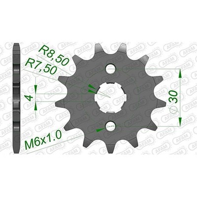 Stahl Ritzel für Honda C 125 A Super Cub ABS 2021 JA48A 420er 14 Zähne