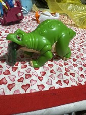 Land Before Time Dinosaur "Spike" Pull Toy Burger King 1997 Tested Working