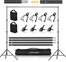 CPLIRIS Backdrop Stand for Parties, 8.5x10ft Adjustable Backdrop Support