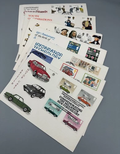 1982 STUART PRISTINE COMMEMORATIVE FDC's (7), SPECIAL CANCELS, CAT (2013) £64