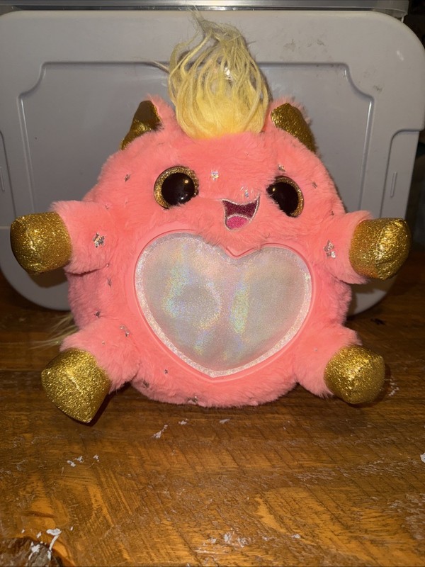 Zuru Rainbowcorns Plush Stuffed Unicorn Pink 9" Animal Sequin Gold Heart