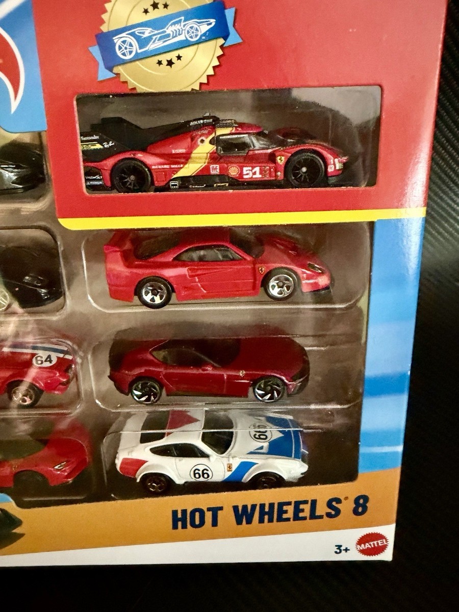 🔥RARE Hot Wheels FERRARI Custom 8 Car Multipack F40, 12Cilindri