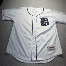 Detroit Tigers MLB Baseball Jersey White Home Flex Base Jackson #14