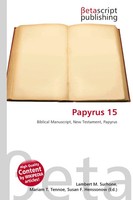 Lambert M. Surhone (U. A.) | Papyrus 15 | Taschenbuch | Englisch (2026)