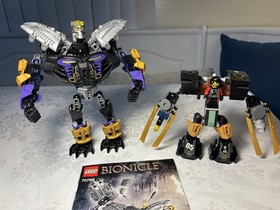 LEGO Bionicle 70789 + Ninjago 70723 Partial Build Mech Lot Incomplete