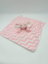 Carters Pink Elephant Lovey Chevron Print Arrow Plush Security Blanket Nursery