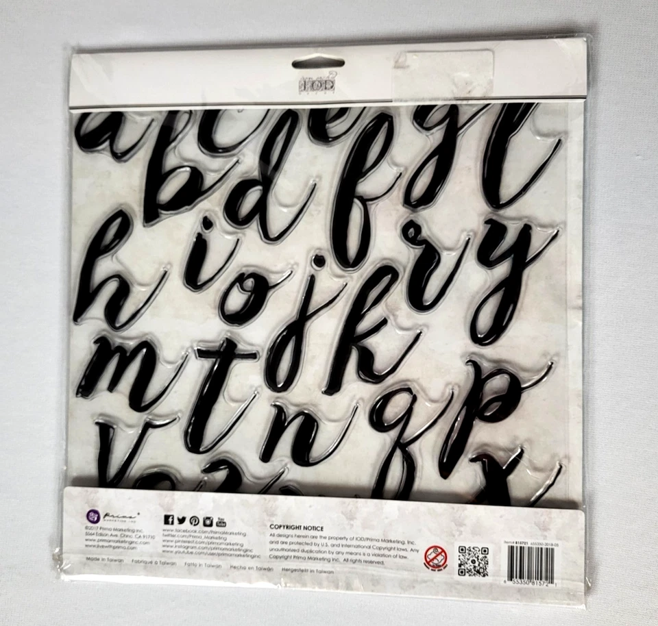 Juego de 26 piezas estampillas IOD Decor by Prima totalmente nuevas retiradas 1ª generación Alpha II Foto 2 de 4