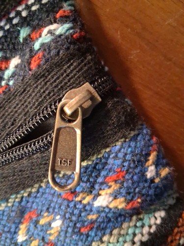 Borsa a tracolla/tracolla in tessuto made in India nera e multicolore - Foto 3 di 13