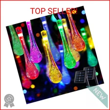 JMEXSUSS 2 Pack Solar String Lights Outdoor Waterproof, Total 41.6FT 60 LED Tear