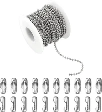 Stainless Steel Dog Tag Chain DIY Ball Chain Necklace for Jewelry Making Chains