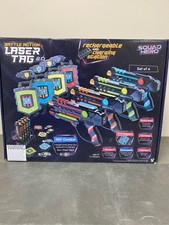 Squad Hero Rechargeable Laser Tag Toy Gift - 4 Blasters  Vests - Ages 8 , Bir 6