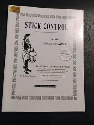 Stick Control Snare Drummer George Lawrence Stone Sheet Music Book Alfred 2009