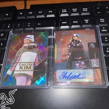2021 skybox metal universe champions Chloe Kim Auto + Emerald Star /25 Lot