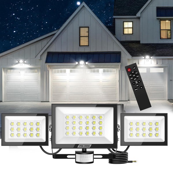 200Watt Led AußEnleuchte Wandlampe Fluter Strahler Bewegungsmelder/Fernbedienung-image