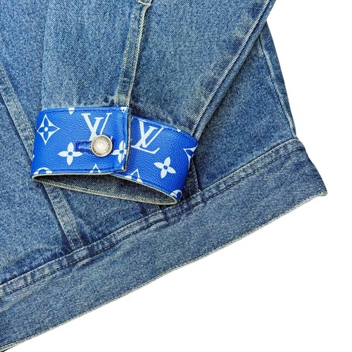 Vintage seltene MLB Los Angeles Dodgers blaue maßgeschneiderte Designer Denim Jeansjacke Herren Lg - Bild 10 von 11