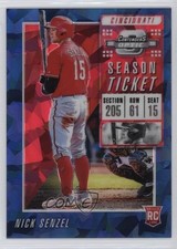 2019 Panini Chronicles Contenders Optic Blue Ice Prizm 58/99 Nick Senzel #9 12gr