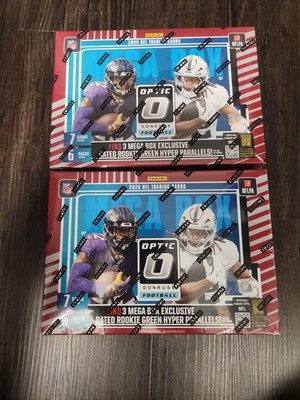 2025 Donruss Optic NFL Football Mega Box Lot Of 2- Green Hyper - New / Sealed  