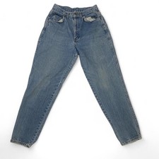 Chic Vintage High Rise Mom Jeans Made in USA Sz 26 Tapered Leg 90s Denim