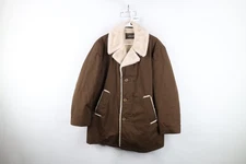 Vintage 70s Streetwear Mens 40S Faded Fleece Lined Marlboro Man Rancher Jacket