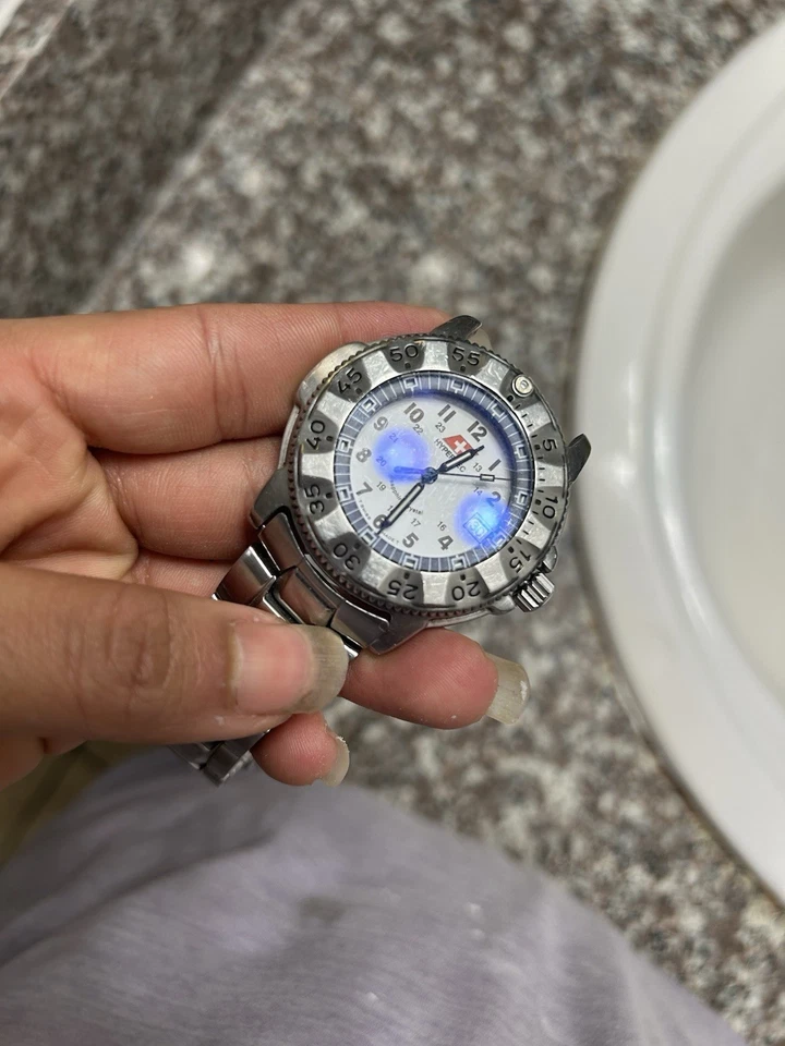 Cuarzo Swiss Hypertech Traser H3 Commander Military Diver vintage para hombre Foto 4 de 4