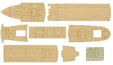 Hasegawa 1/350 Japan Hikawa Maru Wooden Deck Plastic Model Parts QG51