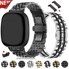 Staineless Steel Watch Band For Fitbit Versa 4 Versa 3 Sense 2 1 Strap Bracelet