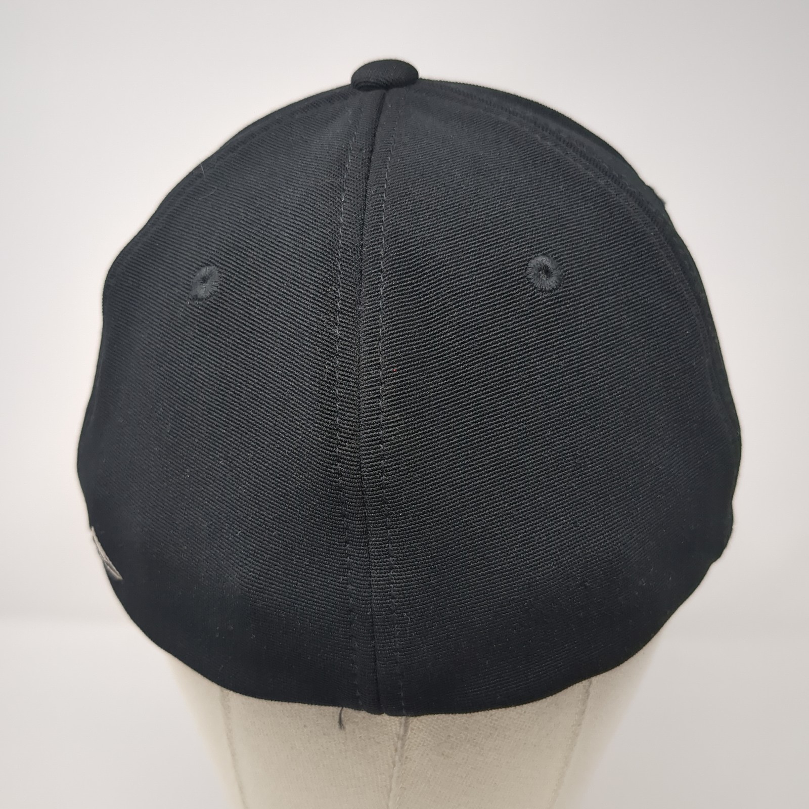 Dykman Fitted Baseball Hat Solid Black 8 Embroide… - image 6